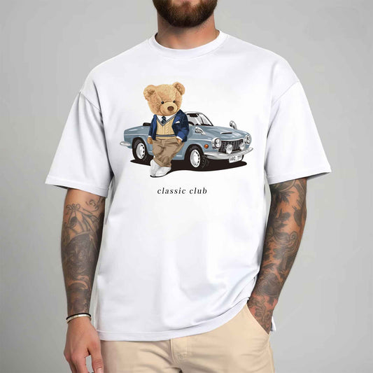 Tricou barbat din bumbac 100% cu Ursuleti CLASSIC CLUB