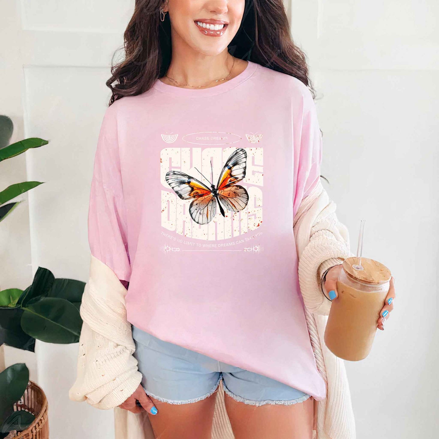 Tricou dama din bumbac 100% Minimalist cu Animale CHASE DREAMS