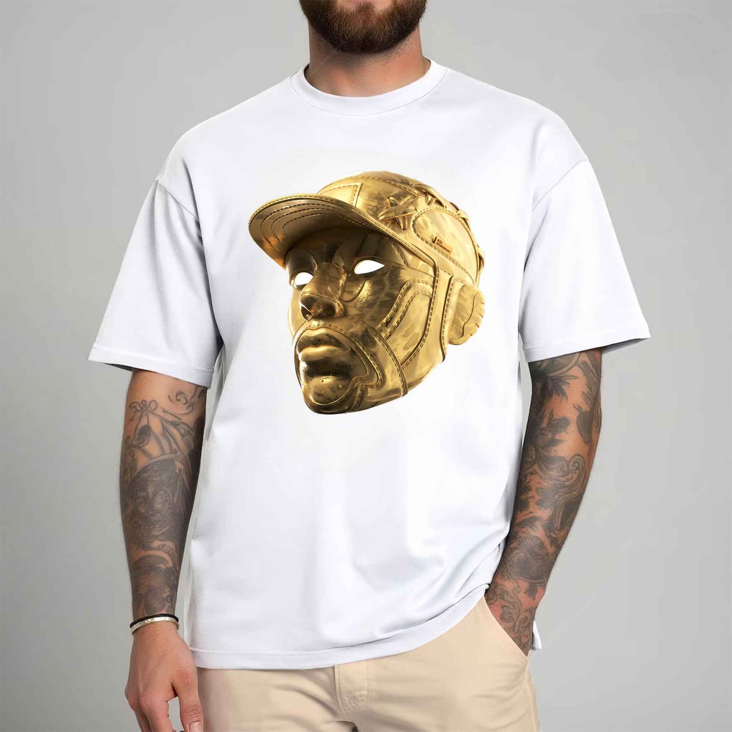 Tricou barbat din bumbac 100% Vibrant GOLD