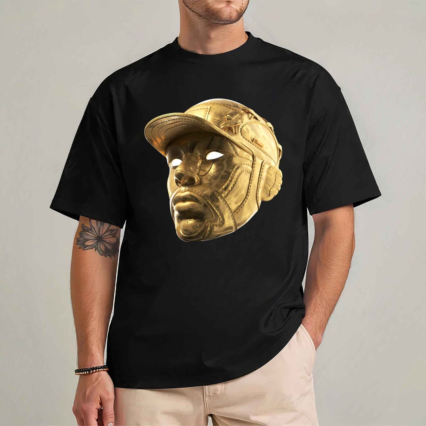 Tricou barbat din bumbac 100% Vibrant GOLD