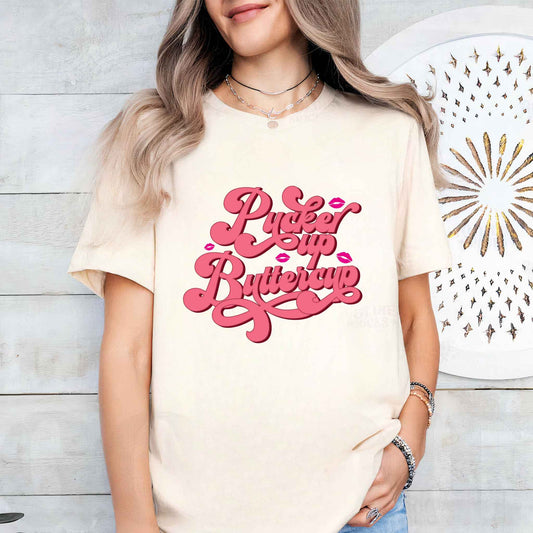 Tricou dama din bumbac 100% mesaje si citate vibrante BUTTERCUP