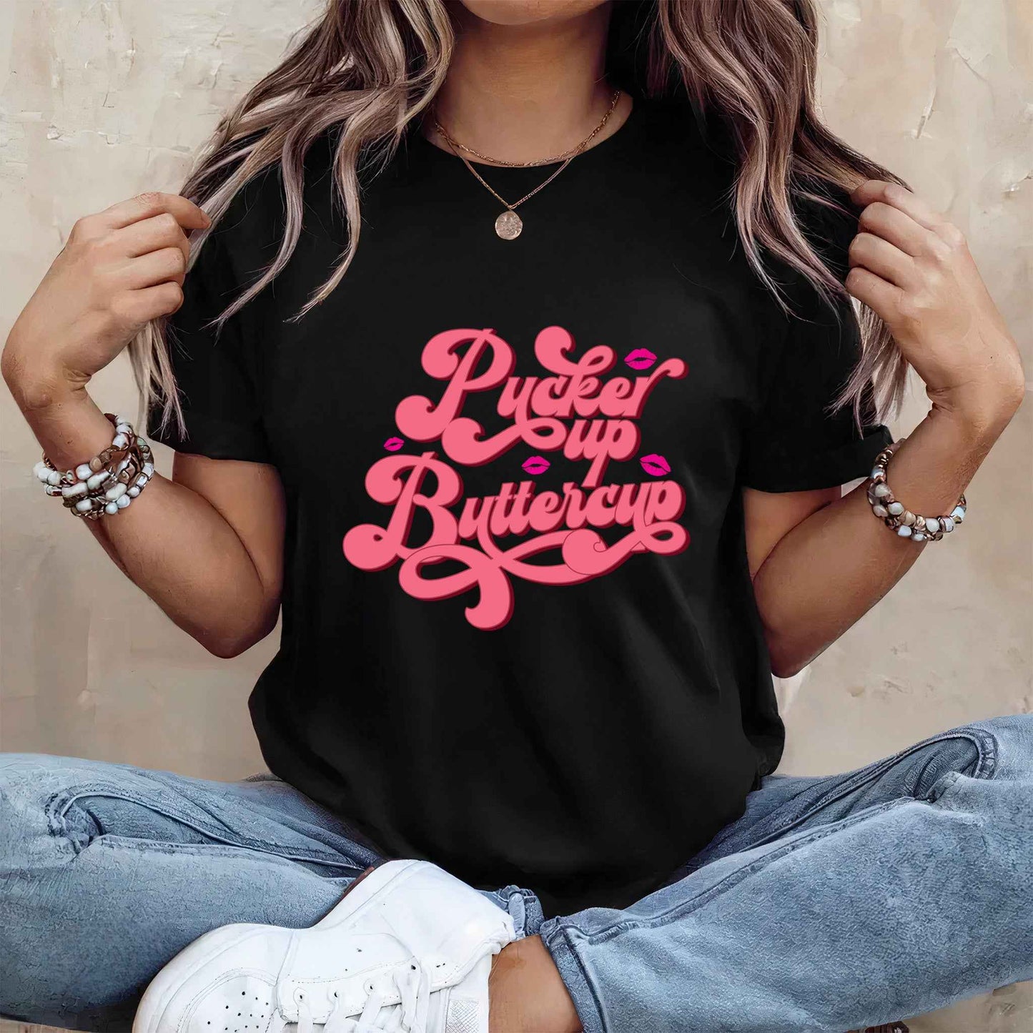 Tricou dama din bumbac 100% mesaje si citate vibrante BUTTERCUP