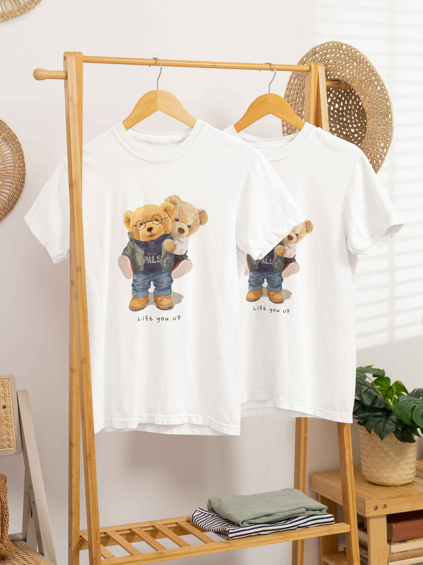 Tricouri de Cuplu Oversized din bumbac 100% LIFT YOU UP