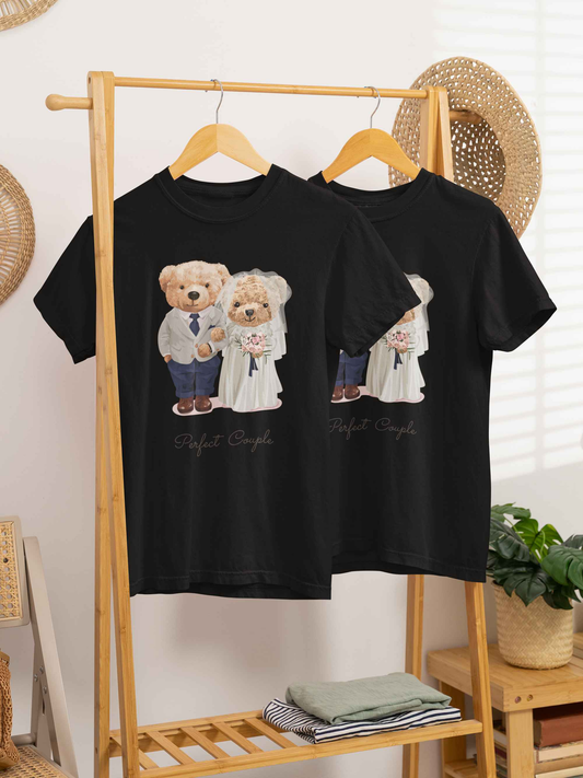 Tricouri de Cuplu Oversized din bumbac 100% PERFECT COUPLE