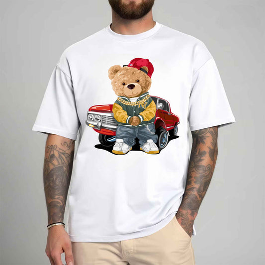 Tricou barbat din bumbac 100% cu Ursuleti KING OF NY