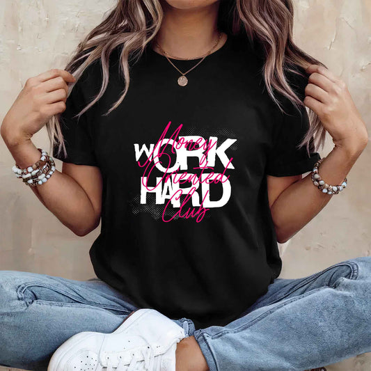 Tricou dama din bumbac 100% Vibrant MONEY ORIENTED