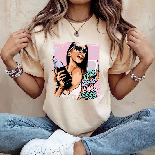 Tricou dama din bumbac 100% Vibrant I LOVE YOU