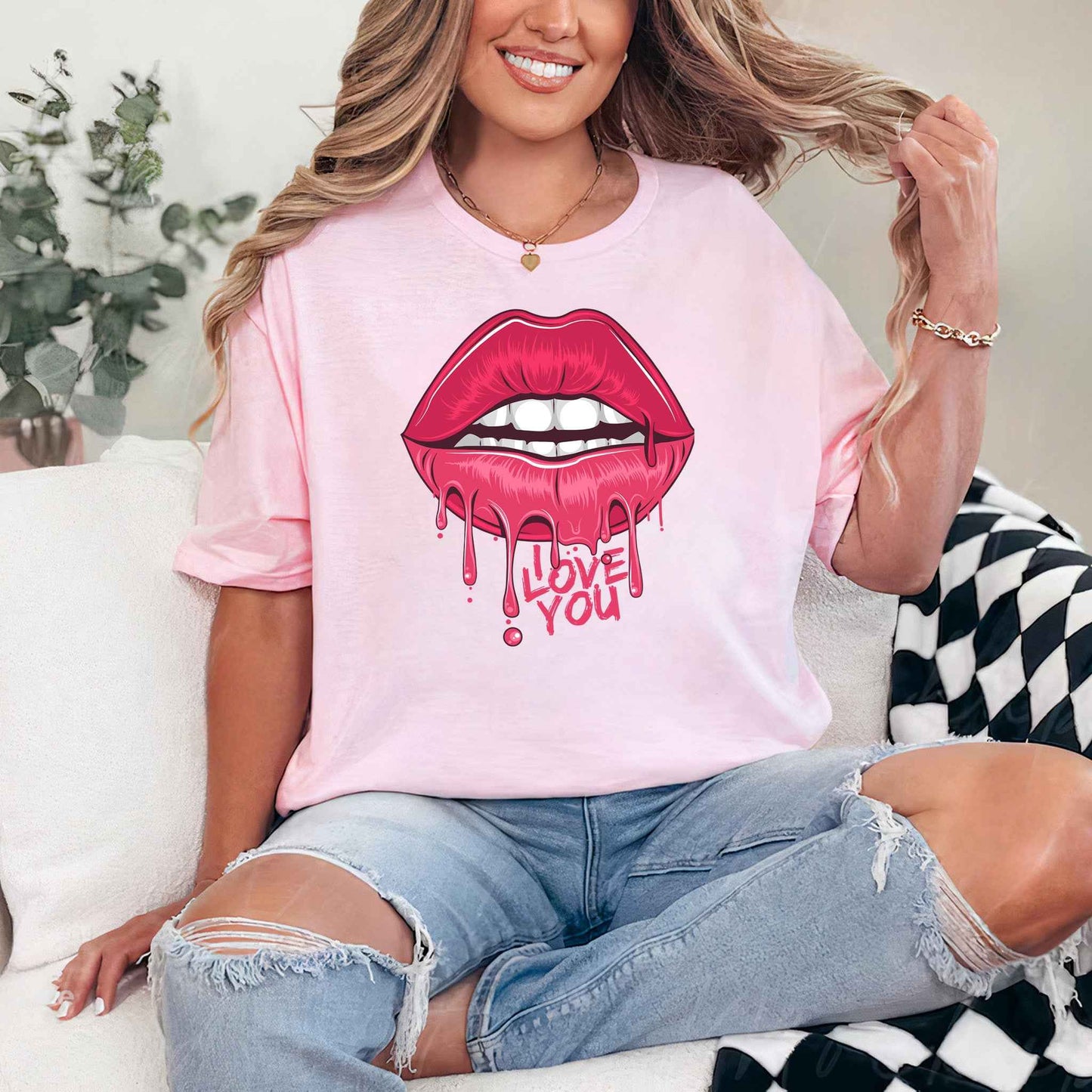 Tricou dama din bumbac 100% Vibrant GOOD LIFE