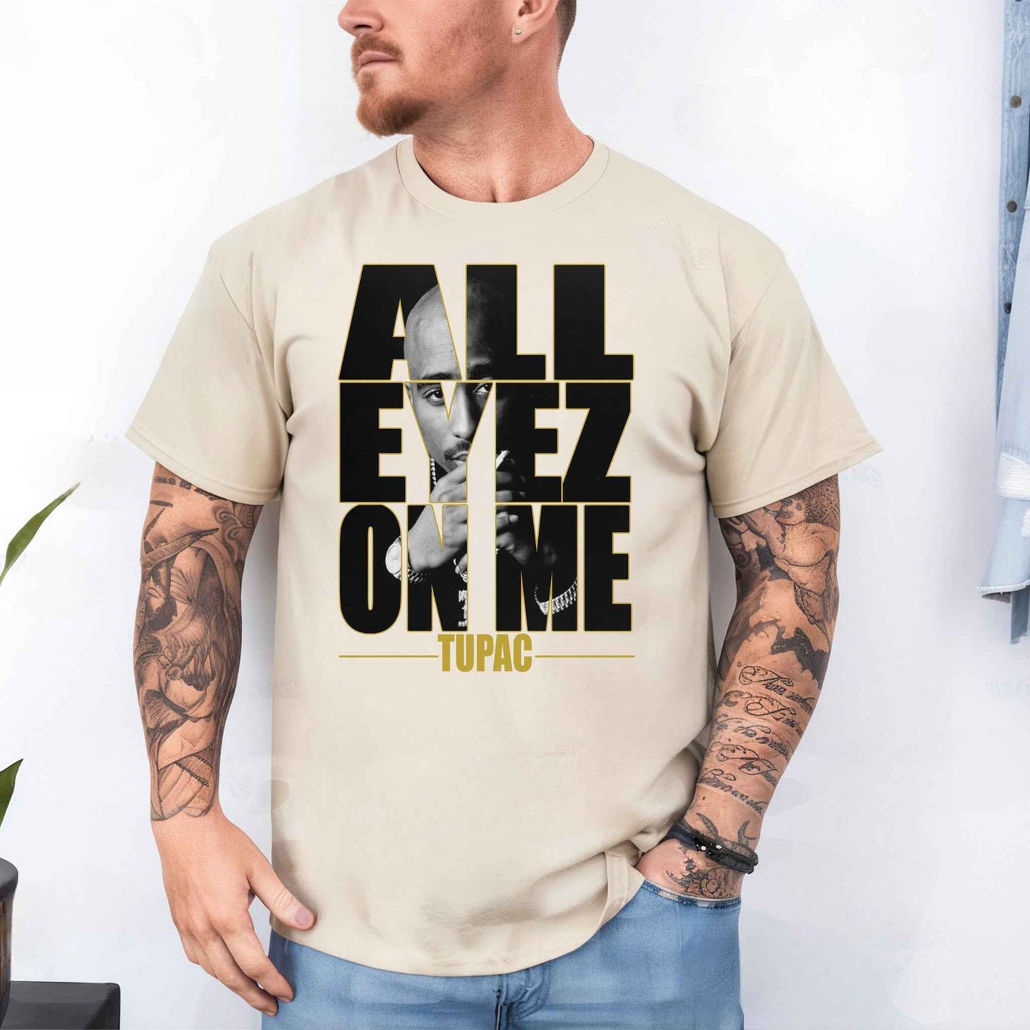 Tricou barbat din bumbac 100% Minimalist TUPAC
