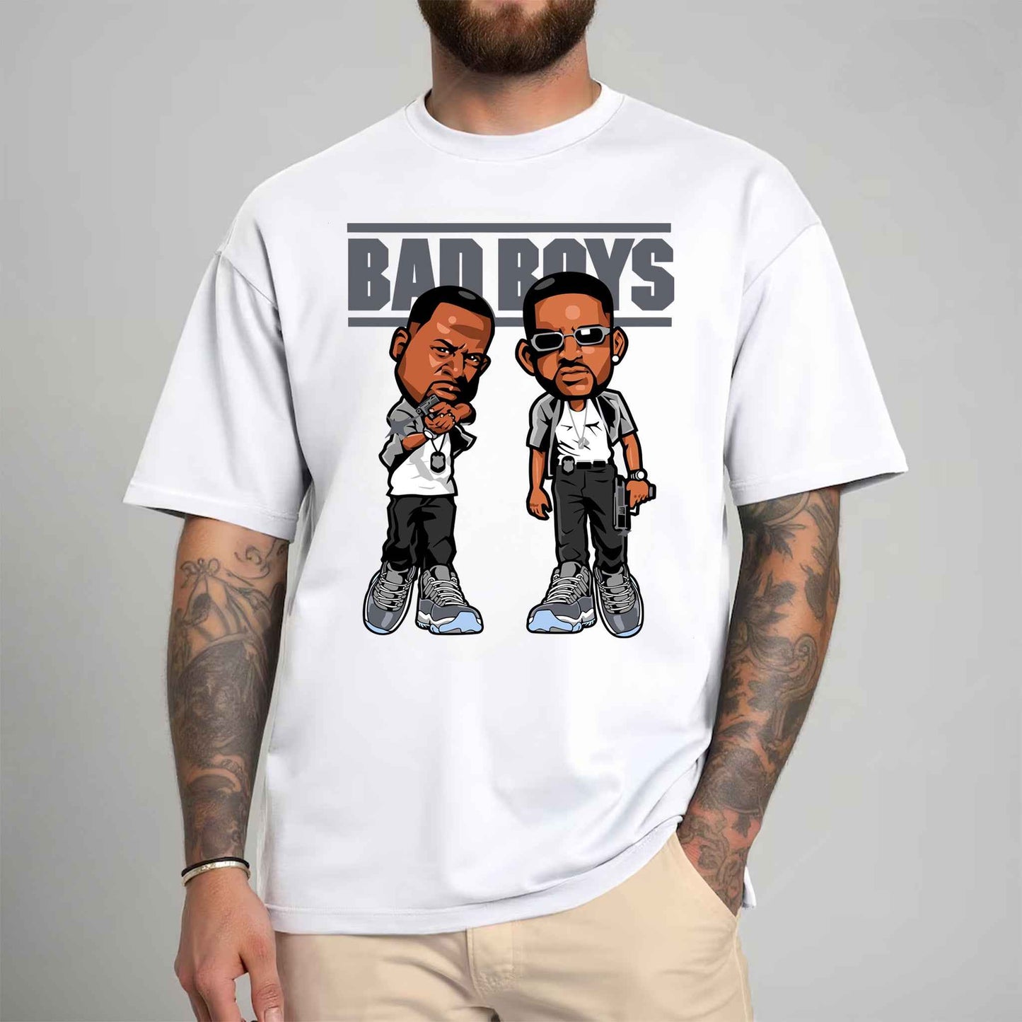 Tricou barbat din bumbac 100% Vibrant BAD BOYS