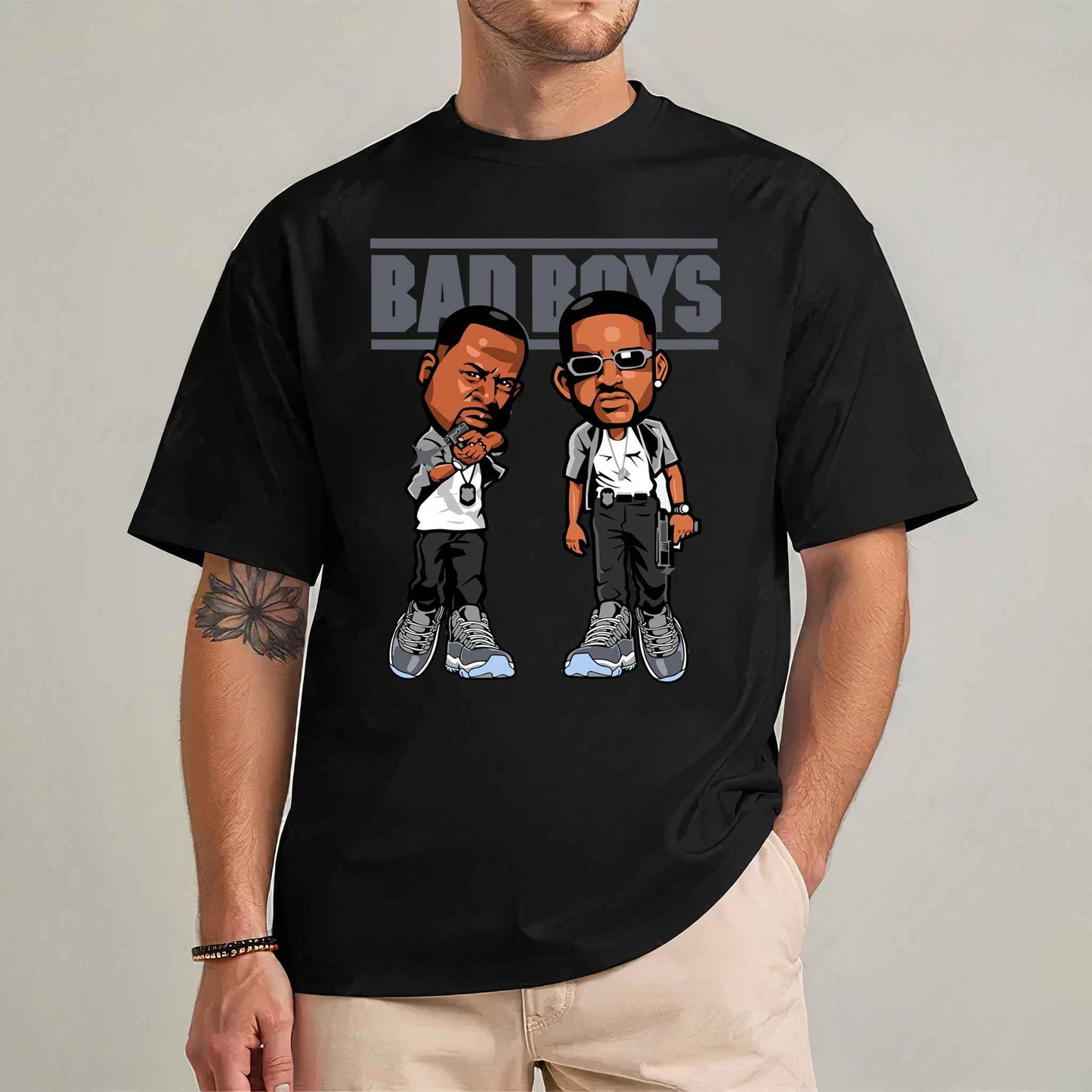 Tricou barbat din bumbac 100% Vibrant BAD BOYS