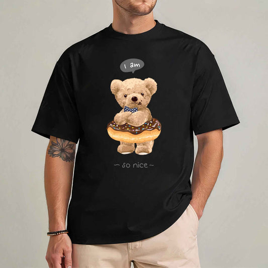 Tricou barbat din bumbac 100% cu Ursuleti SO NICE