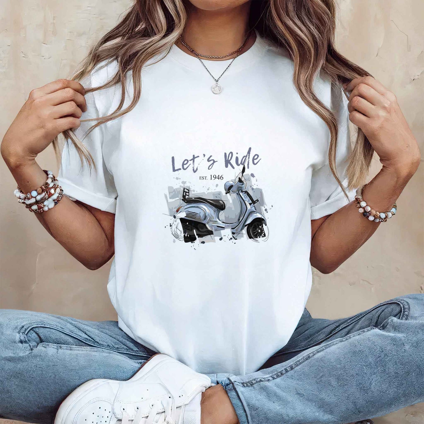 Tricou dama din bumbac 100% Minimalist RIDE