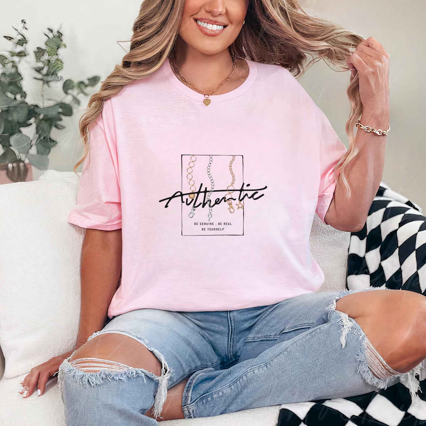 Tricou dama din bumbac 100% Minimalist AUTHENTIC