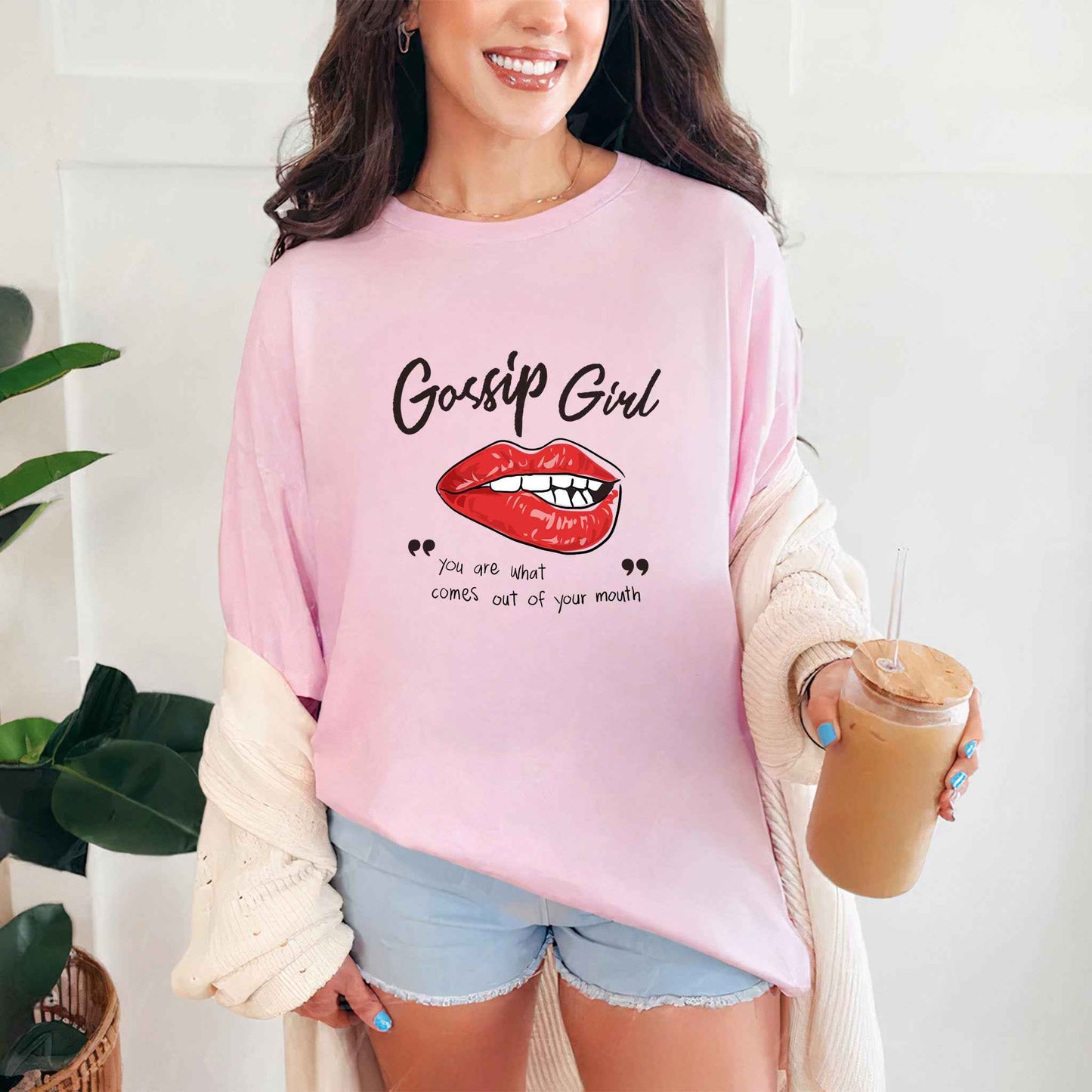 Tricou dama din bumbac 100% Minimalist GOSSIP GIRL