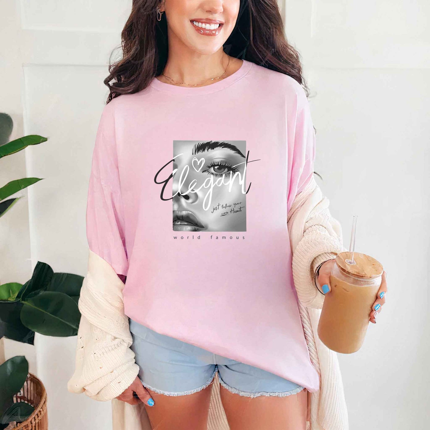 Tricou dama din bumbac 100% Minimalist ELEGANT