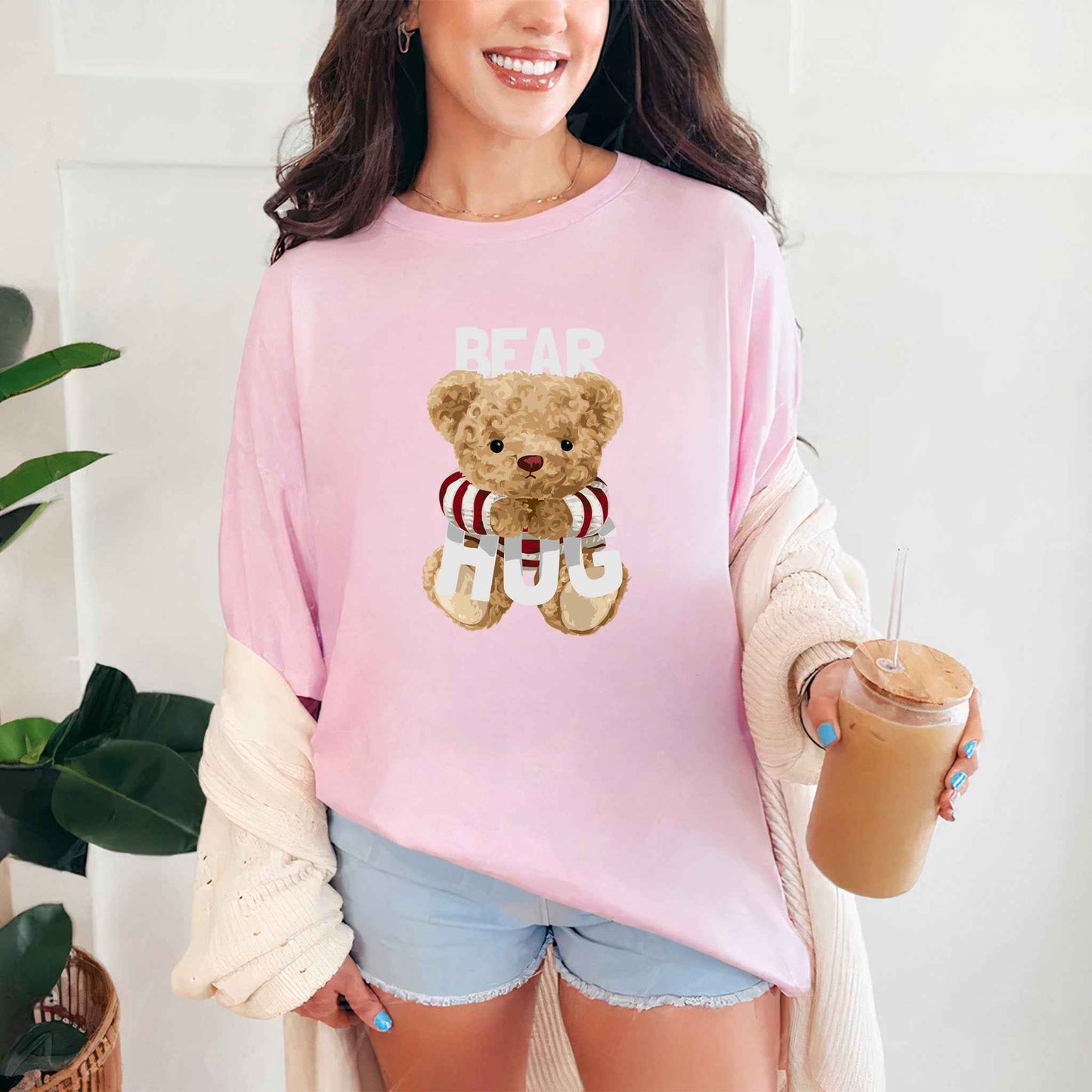Tricou dama din bumbac 100% Cu Ursuleti BEAR HUG