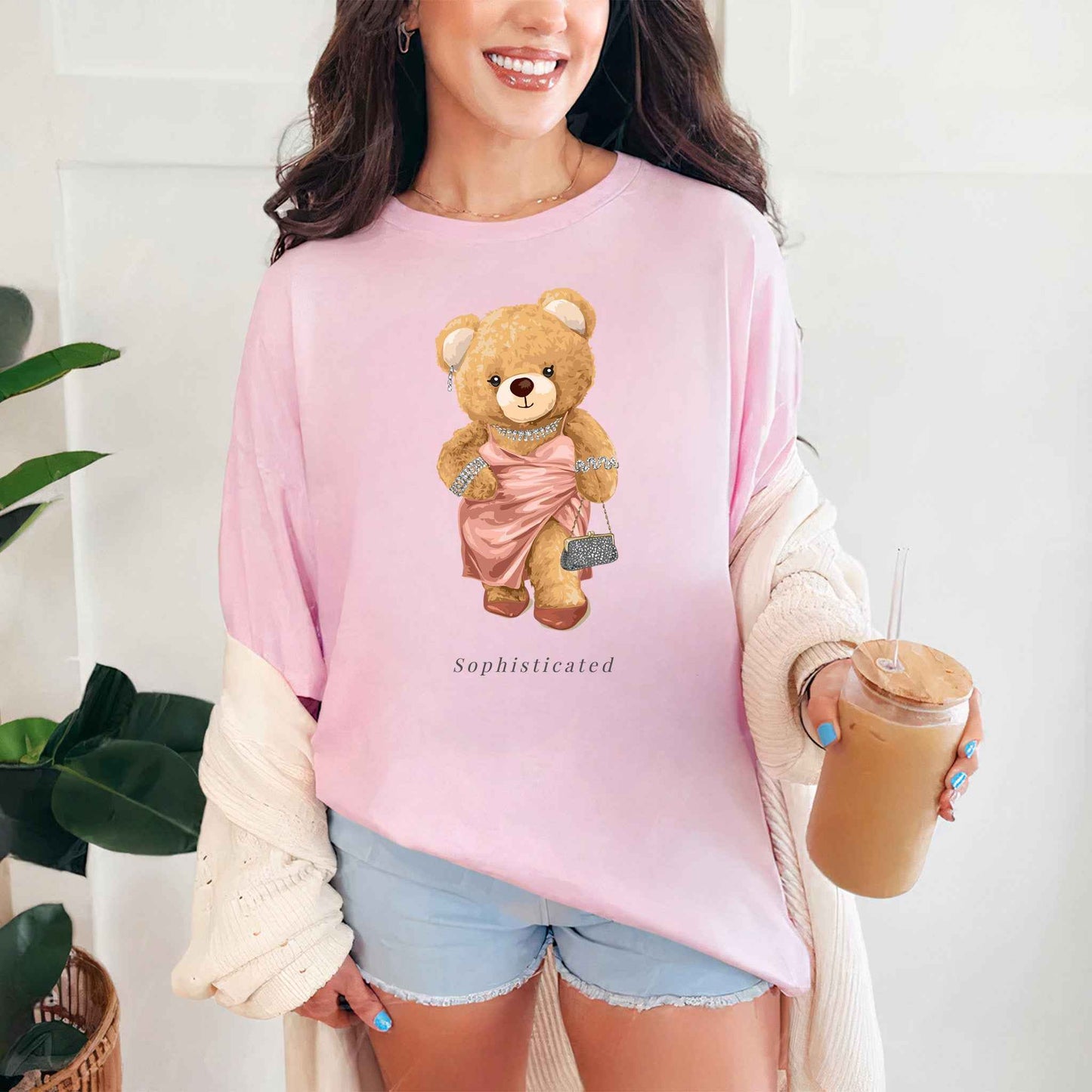 Tricou dama din bumbac 100% Cu Ursuleti SOPHISTICATED