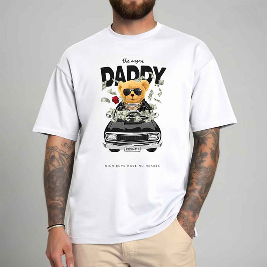 Tricou barbat din bumbac 100% cu Ursuleti SUGAR DADDY