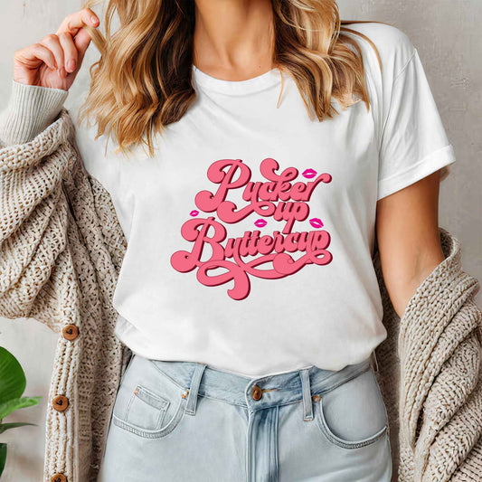 Tricou dama din bumbac 100% mesaje si citate vibrante BUTTERCUP
