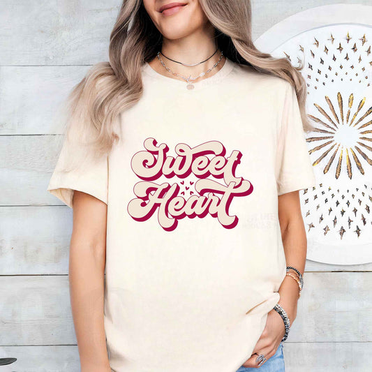 Tricou dama din bumbac 100% Vibrant SWEET HEART