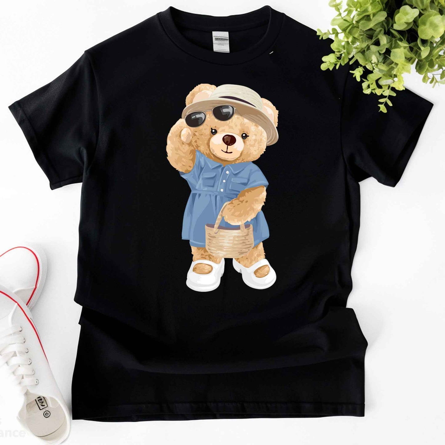 Tricou dama din bumbac 100% Cu Ursuleti SUNNY DAY