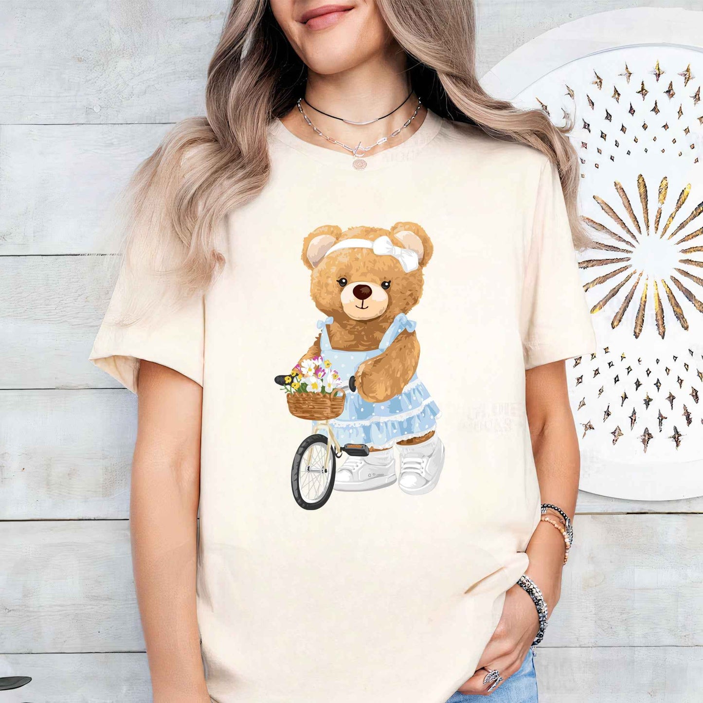 Tricou dama din bumbac 100% Cu Ursuleti CUTEY