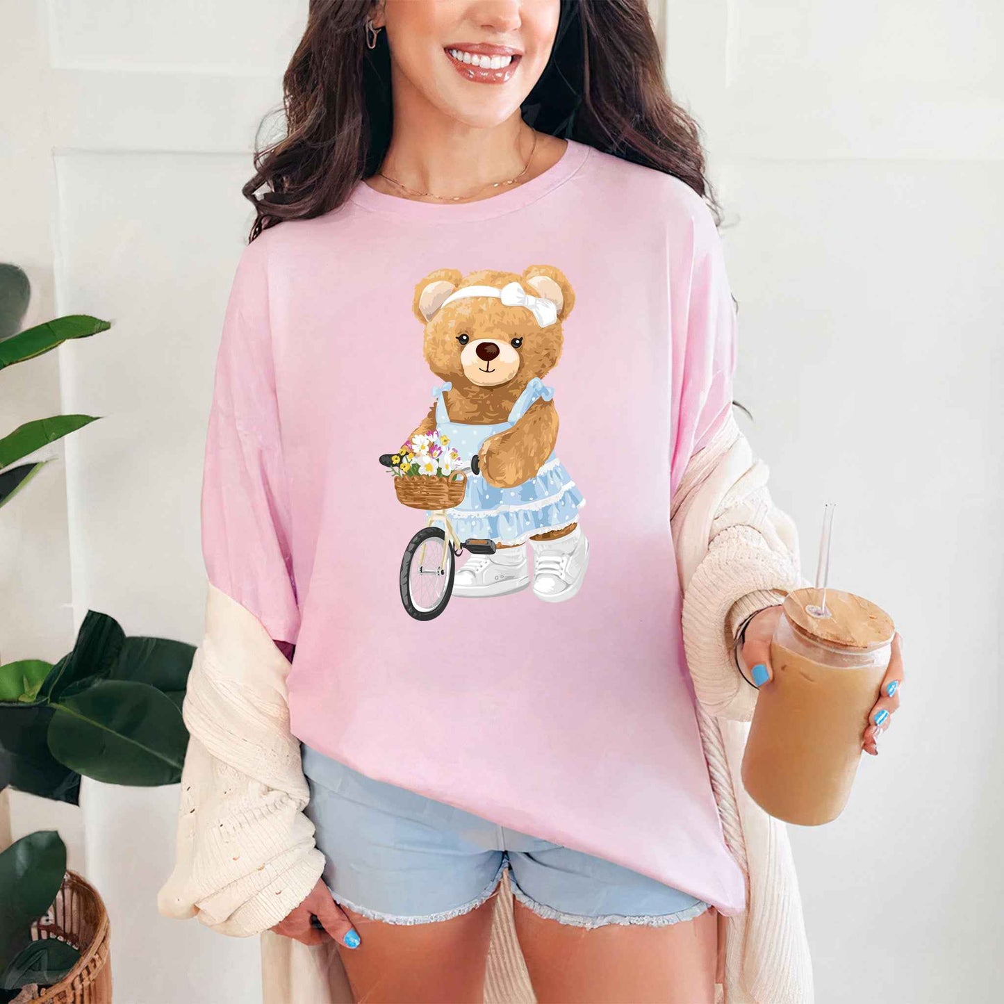 Tricou dama din bumbac 100% Cu Ursuleti CUTEY
