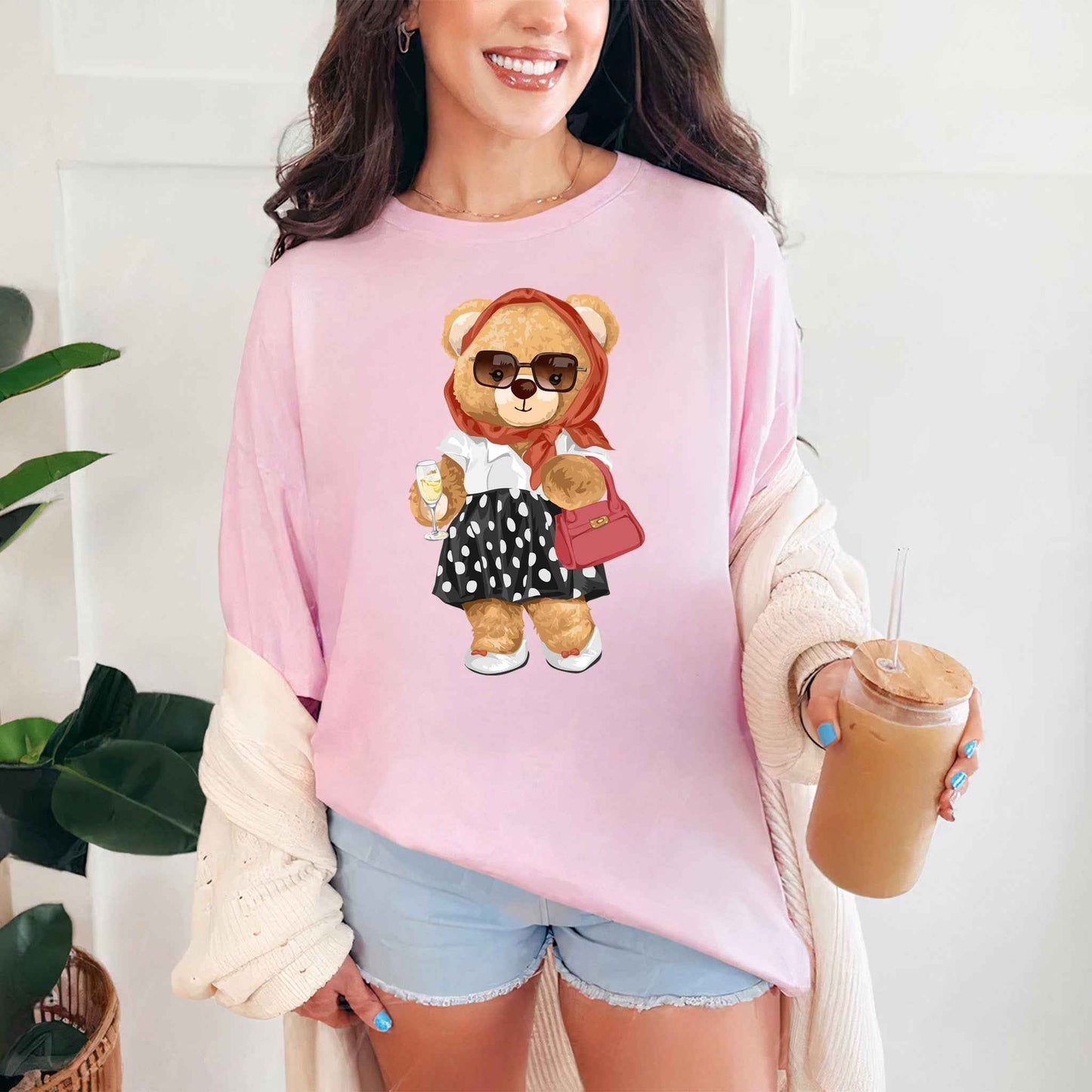 Tricou dama din bumbac 100% Cu Ursuleti ITALY SUMMER