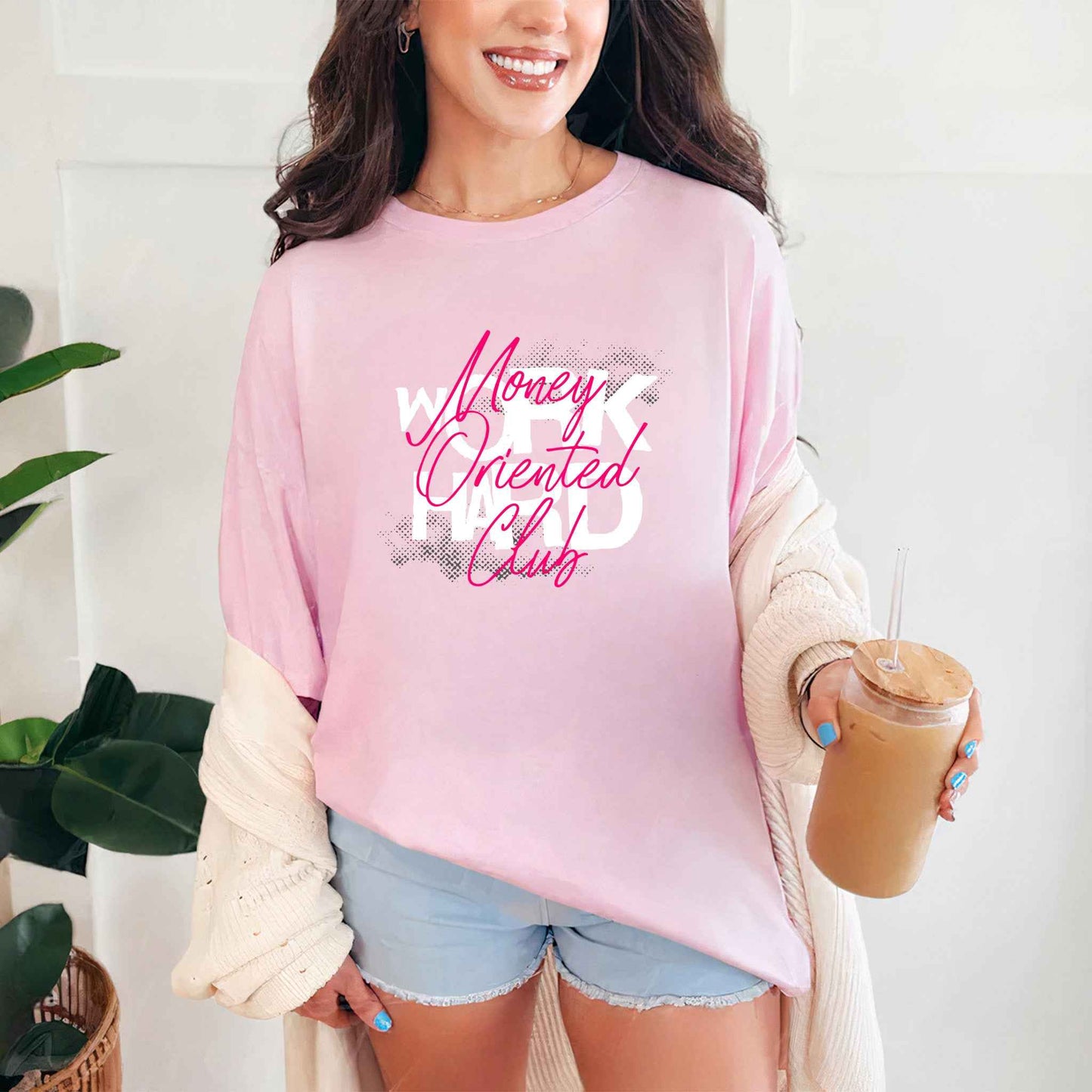 Tricou dama din bumbac 100% Vibrant MONEY ORIENTED