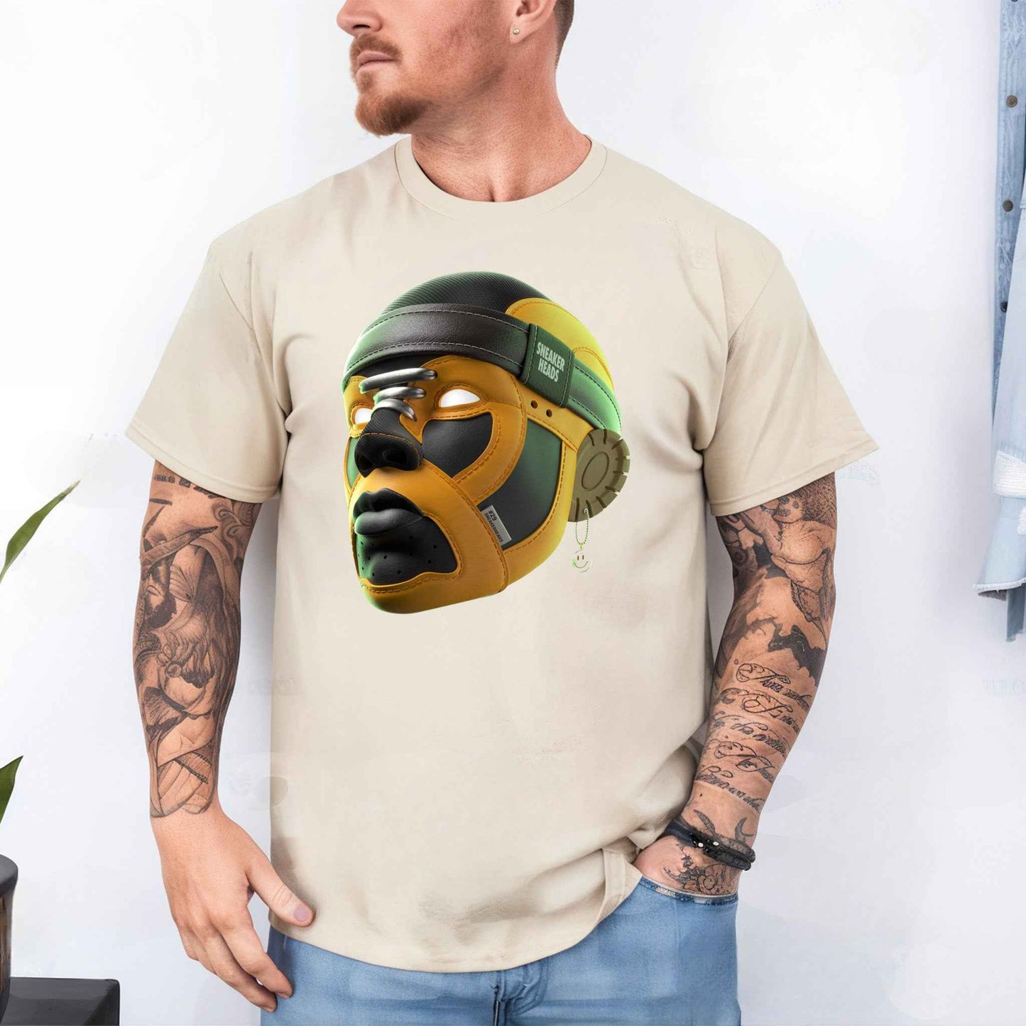 Tricou barbat din bumbac 100% Vibrant SNEAKER HEAD