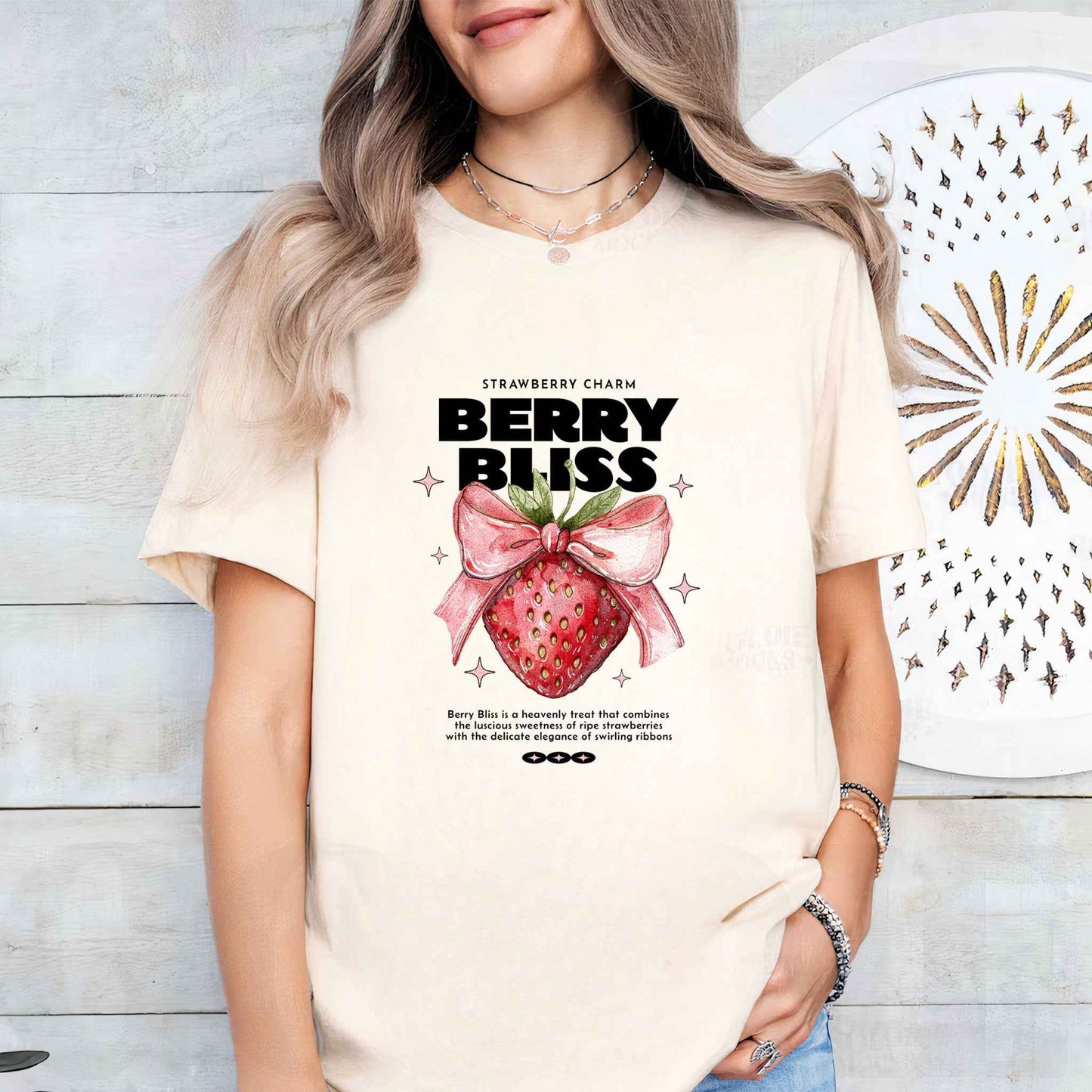 Tricou dama din bumbac 100% Minimalist BERRY BLISS