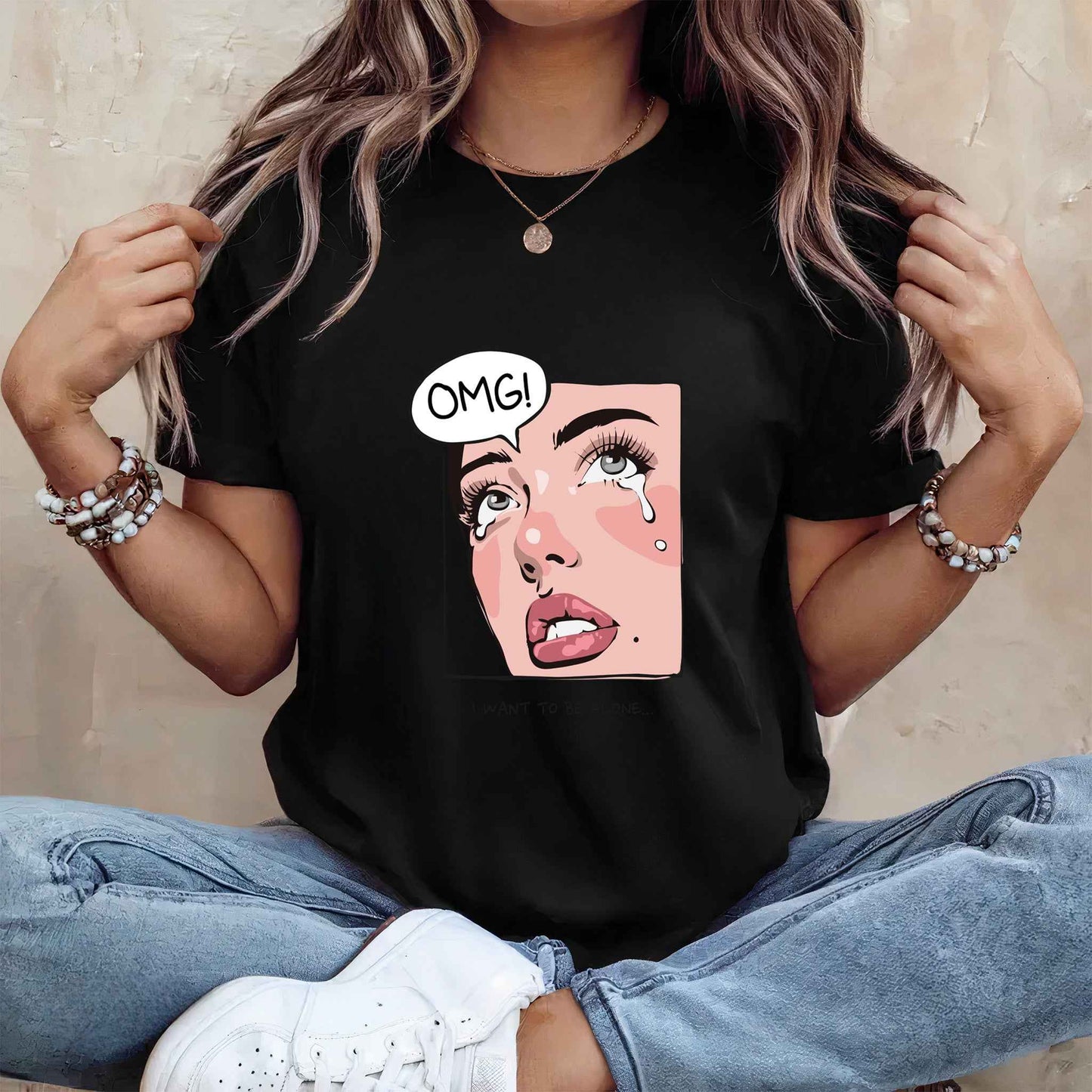 Tricou dama din bumbac 100% Minimalist OMG