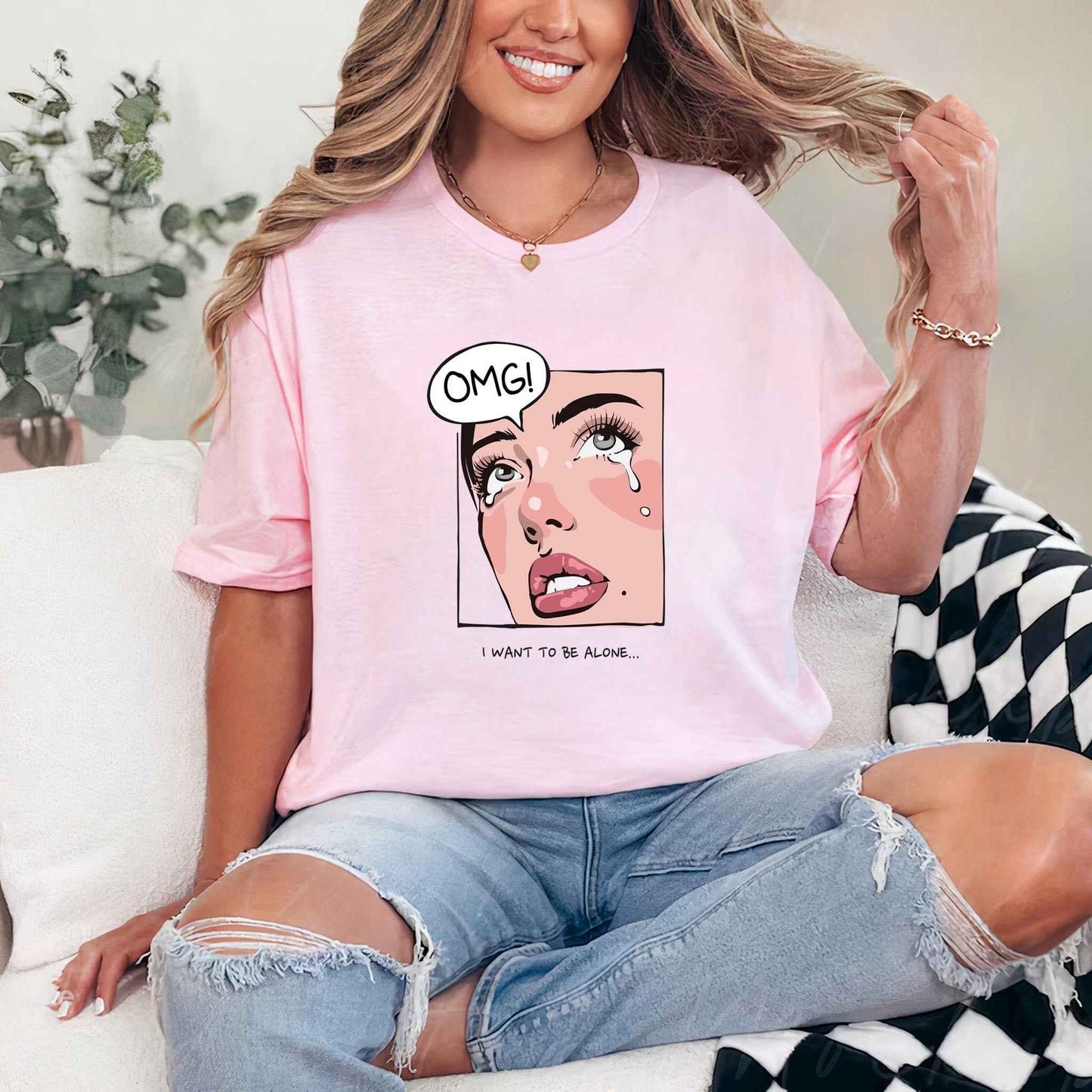 Tricou dama din bumbac 100% Minimalist OMG