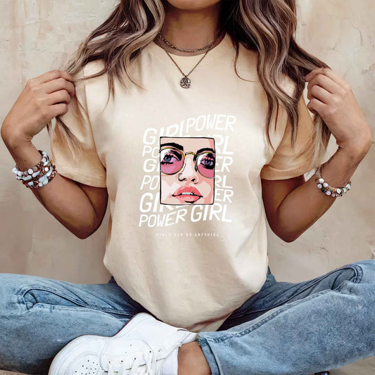 Tricou dama din bumbac 100% Minimalist GIRLPOWER