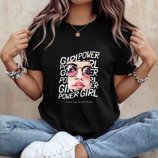 Tricou dama din bumbac 100% Minimalist GIRLPOWER