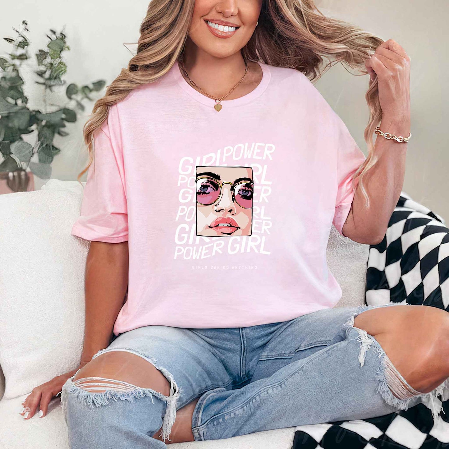 Tricou dama din bumbac 100% Minimalist GIRLPOWER