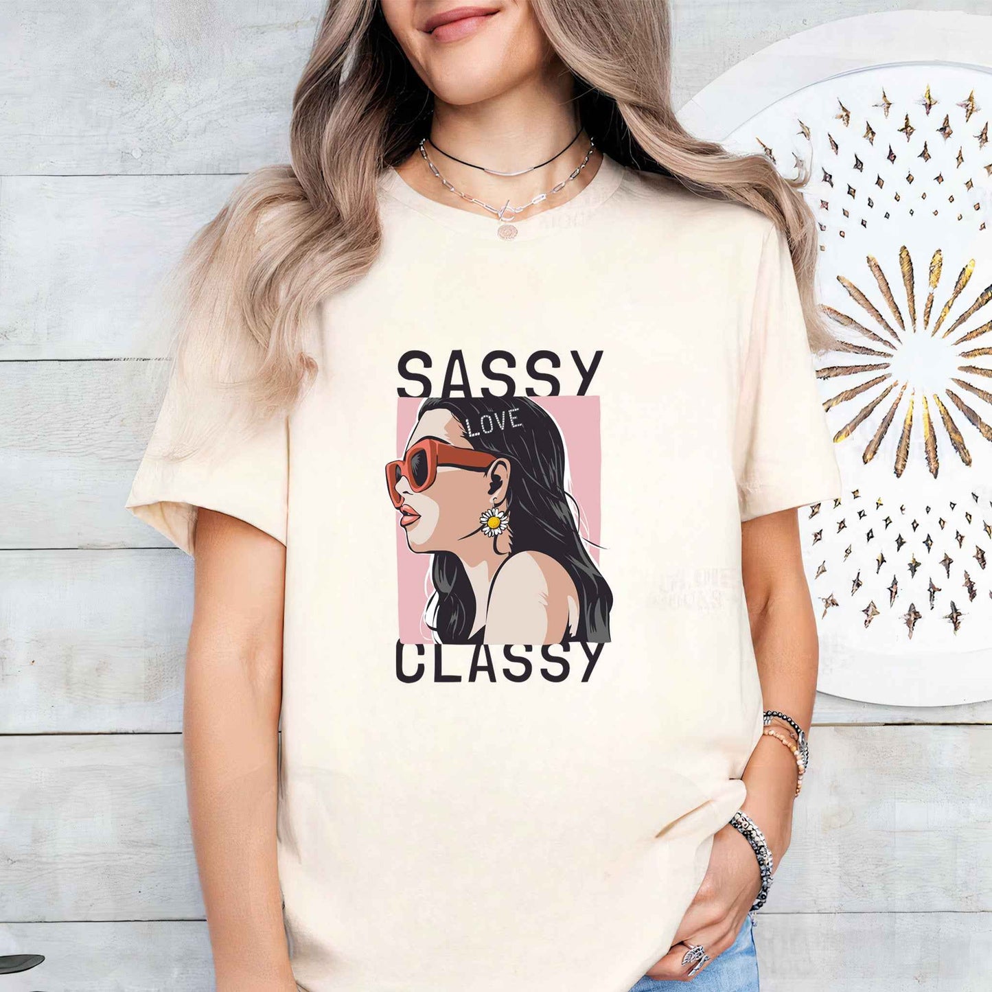Tricou dama din bumbac 100% Minimalist SASSY&CLASSY