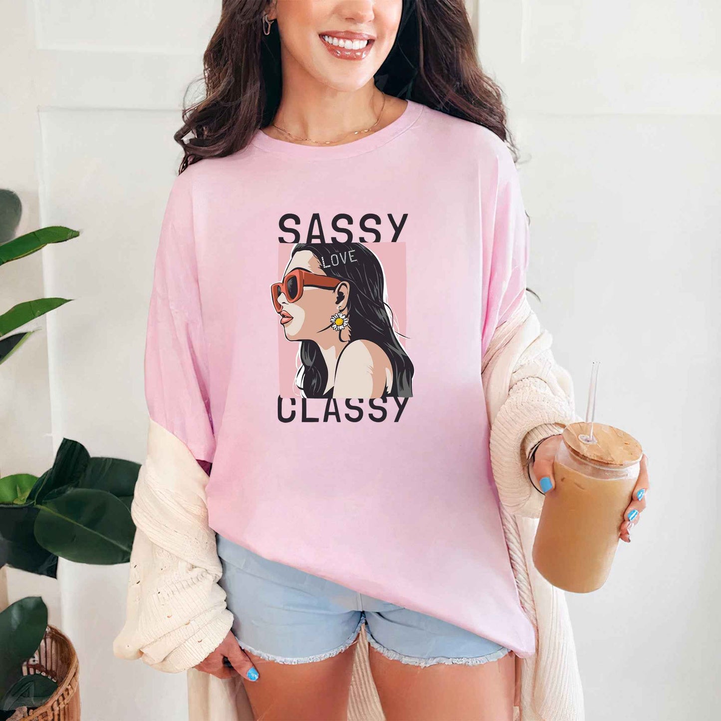 Tricou dama din bumbac 100% Minimalist SASSY&CLASSY