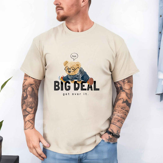Tricou barbat din bumbac 100% cu Ursuleti NO BIG DEAL