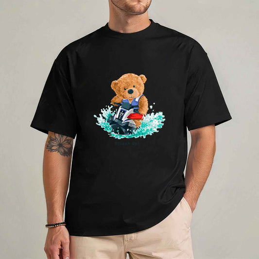 Tricou barbat din bumbac 100% cu Ursuleti SPLASH UP!