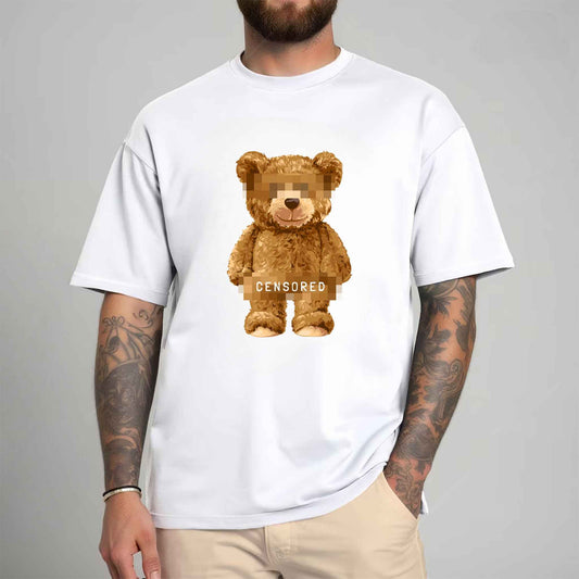 Tricou barbat din bumbac 100% cu Ursuleti CENSORED