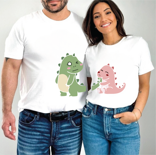 Tricouri de Cuplu Oversized din bumbac 100% DONALD & DAISY